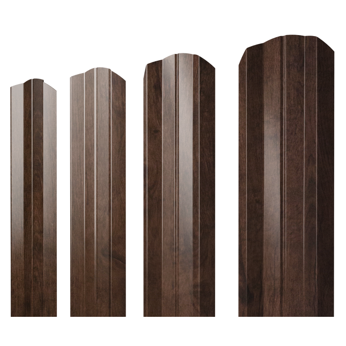 Штакетник М-образный А фигурный 0,45 Print-Double Elite Antique Wood