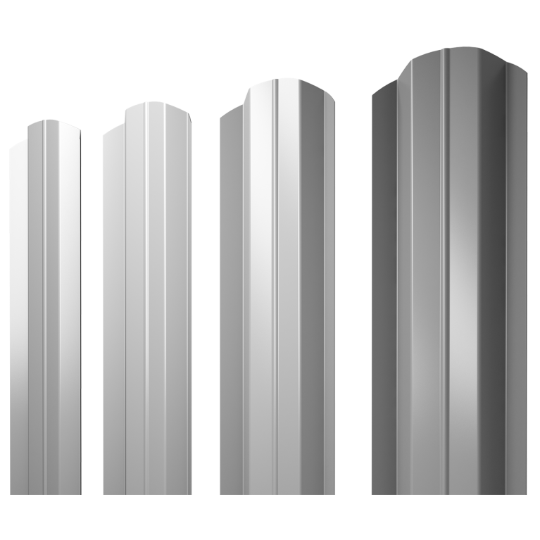 Штакетник М-образный В фигурный 0,45 Drap RAL 9003 сигнальный белый