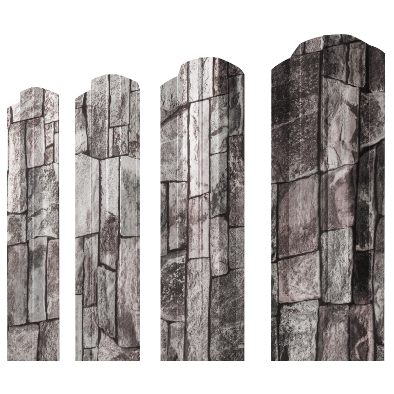 Штакетник М-образный В фигурный 0,45 Print Elite Fine Stone TwinColor