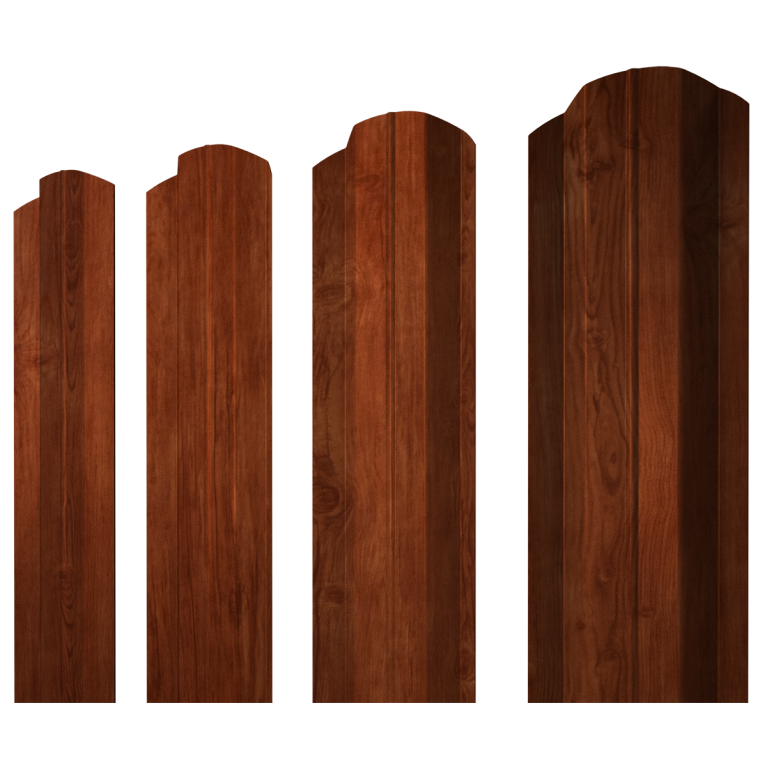 Штакетник М-образный В фигурный 0,45 Print Elite Rowan TwinColor