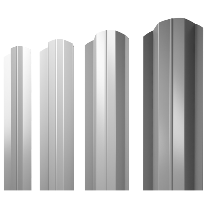 Штакетник М-образный В фигурный 0,5 Satin RAL 9003 сигнальный белый