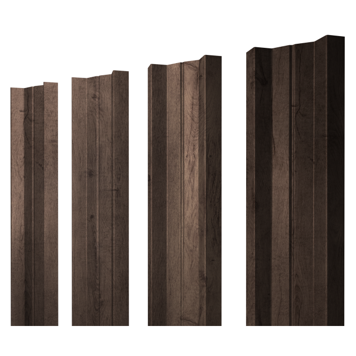 Штакетник М-образный А с прямым резом 0,45 Print Premium Almond Wood Fresh