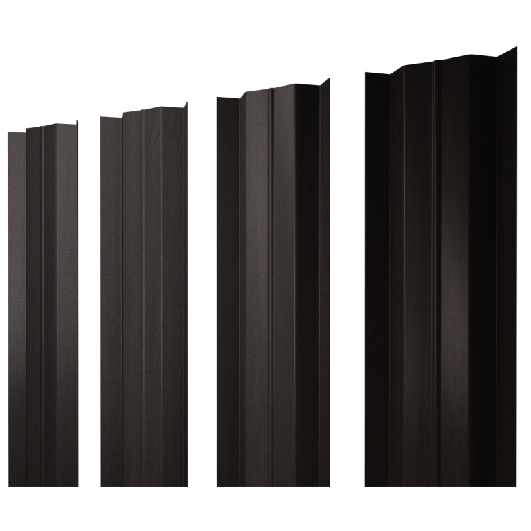 Штакетник М-образный В с прямым резом 0,45 Print Elite Coffee Wood TwinColor