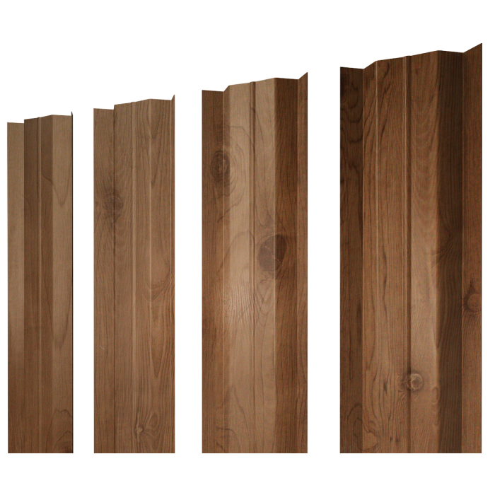 Штакетник М-образный В с прямым резом 0,45 Print Premium Pine Wood Fresh