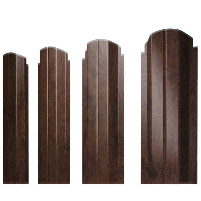 Штакетник П-образный А фигурный 0,45 Print-Double Elite Antique Wood