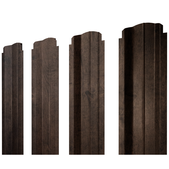 Штакетник П-образный B фигурный 0,45 Print-Double Elite Antique Wood