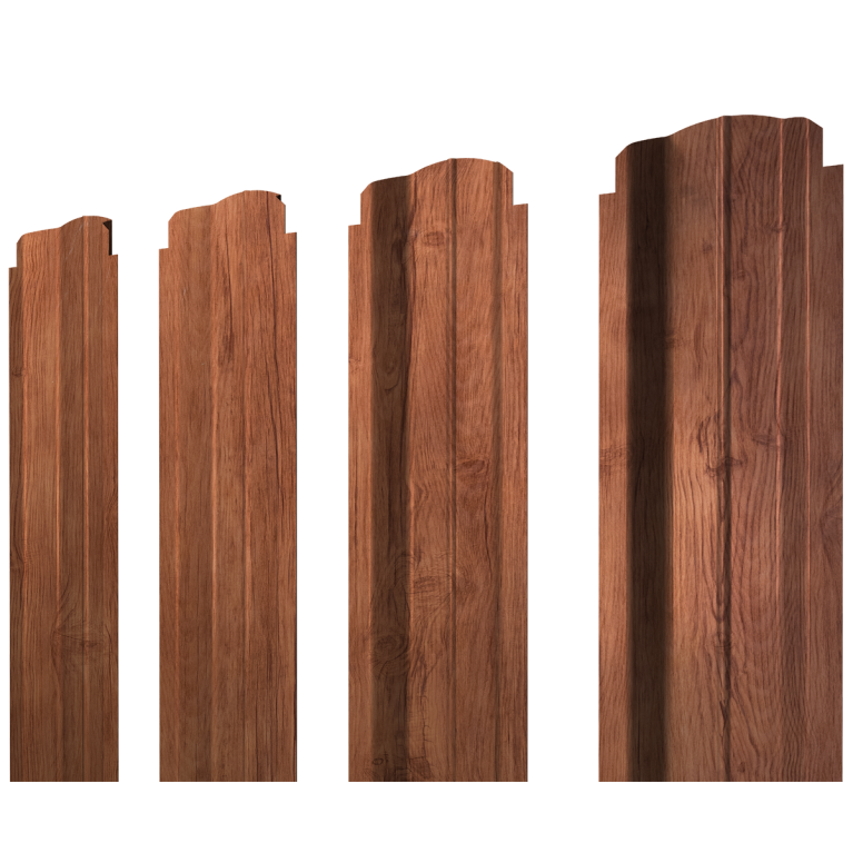 Штакетник П-образный В фигурный 0,45 Print Premium Rowan Wood Intense FTC