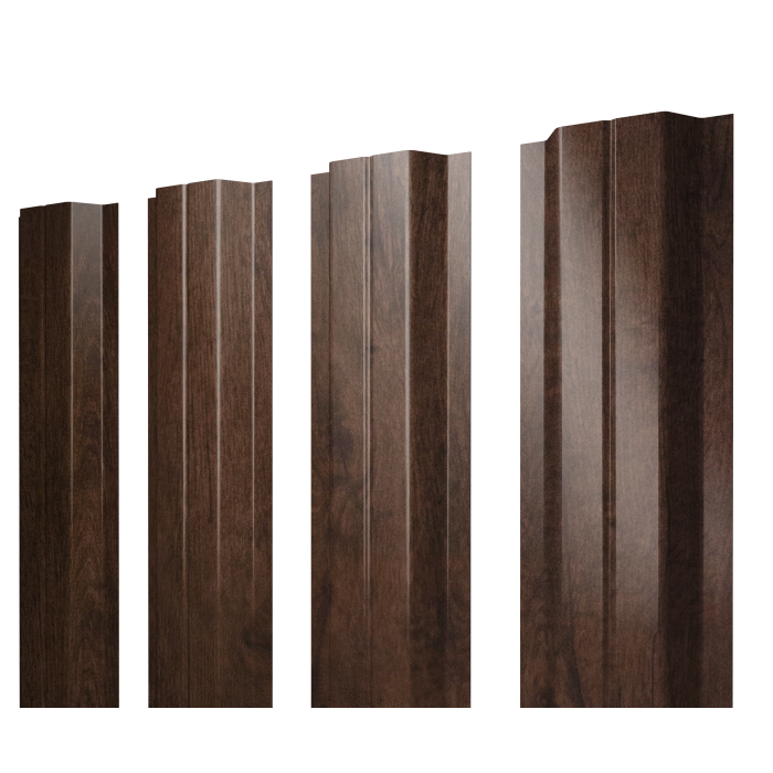 Штакетник П-образный A с прямым резом 0,45 Print-Double Elite Antique Wood