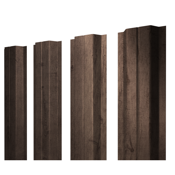 Штакетник П-образный A с прямым резом 0,45 Print Premium Almond Wood Fresh