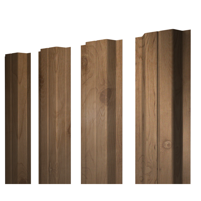 Штакетник П-образный A с прямым резом 0,45 Print Premium Pine Wood Fresh