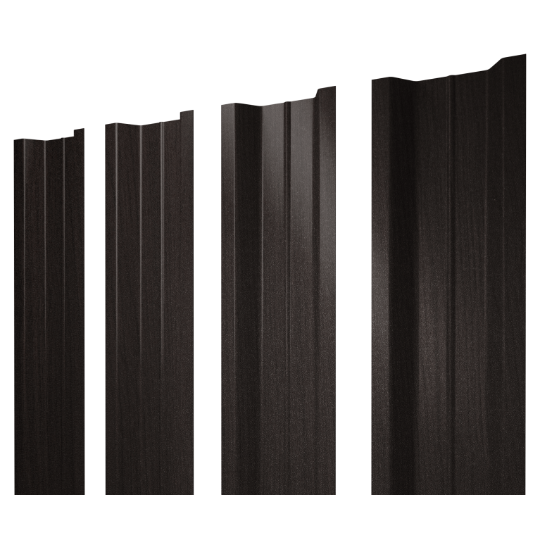 Штакетник П-образный В с прямым резом 0,45 Print Elite Coffee Wood TwinColor