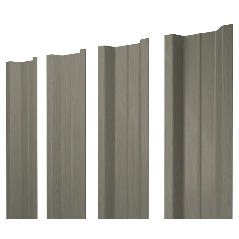 Штакетник П-образный В с прямым резом 0,45 Print Elite Milky Wood TwinColor