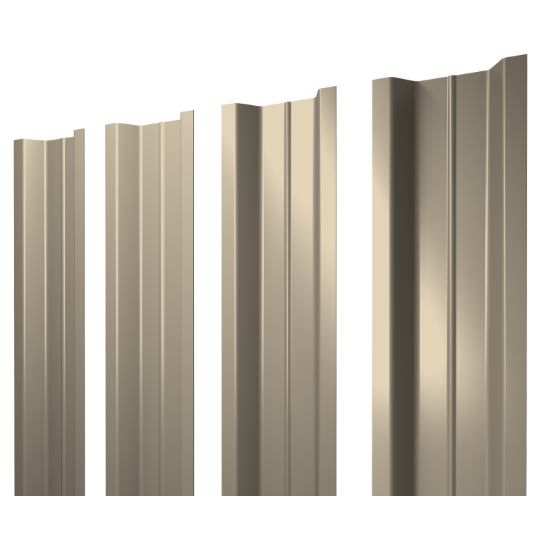 Штакетник П-образный В с прямым резом 0,5 Satin RAL 1015 светлая слоновая кость