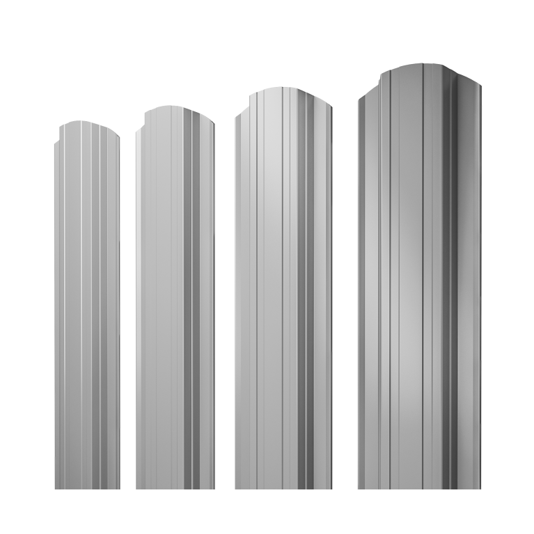 Штакетник Прямоугольный фигурный 0,45 Drap TX RAL 7004 сигнальный серый