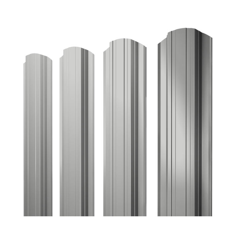 Штакетник Прямоугольный фигурный 0,45 Drap TX RAL 7047 телегрей 4