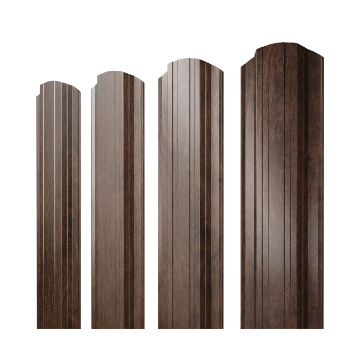 Штакетник Прямоугольный фигурный 0,45 Print-Double Elite Antique Wood