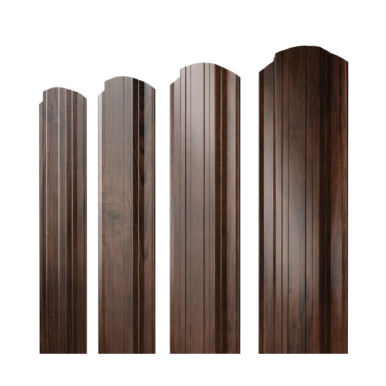 Штакетник Прямоугольный фигурный 0,45 Print Elite Cherry Wood TwinColor