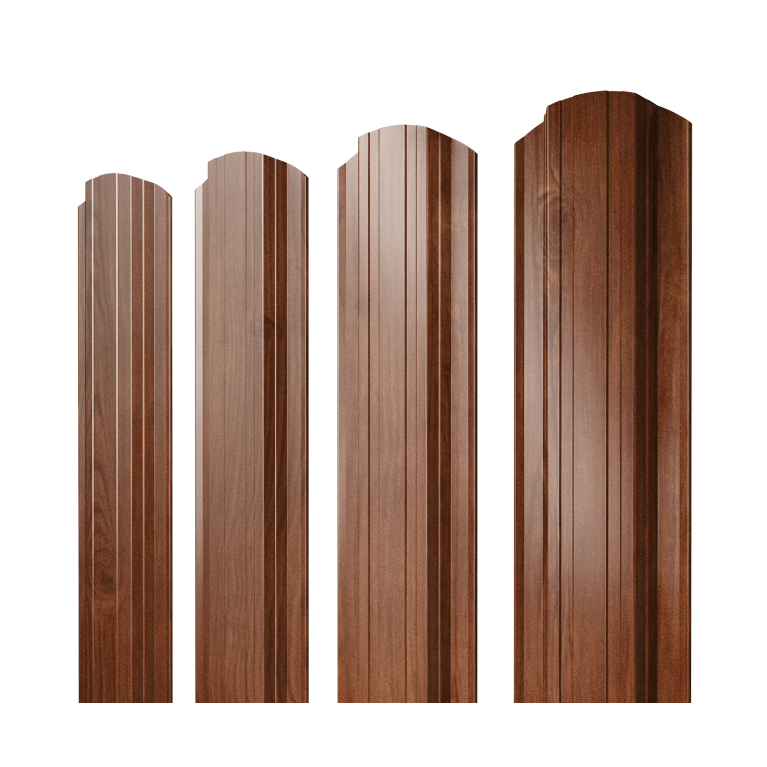 Штакетник Прямоугольный фигурный 0,45 Print Elite Rowan TwinColor