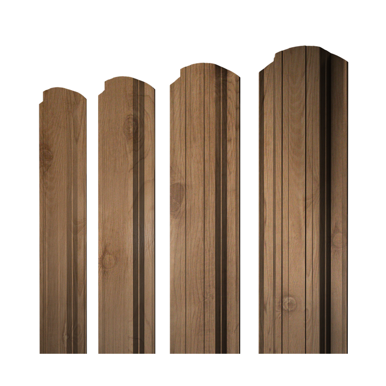 Штакетник Прямоугольный фигурный 0,45 Print Premium Pine Wood Fresh