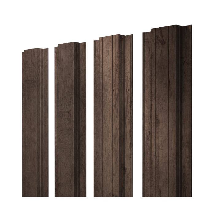 Штакетник Прямоугольный с прямым резом 0,45 Print Premium Almond Wood Fresh