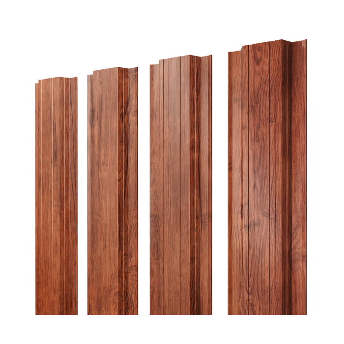 Штакетник Прямоугольный с прямым резом 0,45 Print Premium Rowan Wood Intense FTC