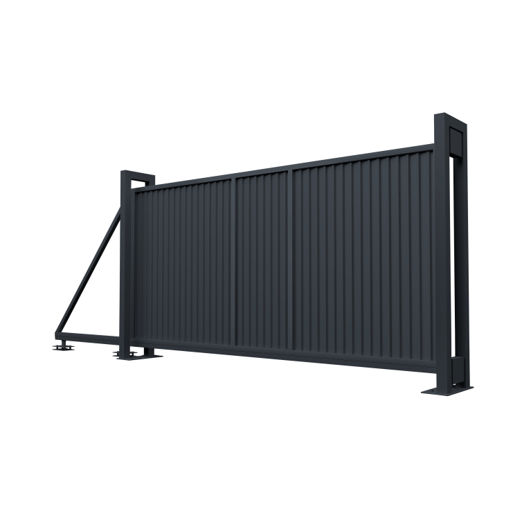 Ворота откатные Estet 2,0х4,5 RAL 7024