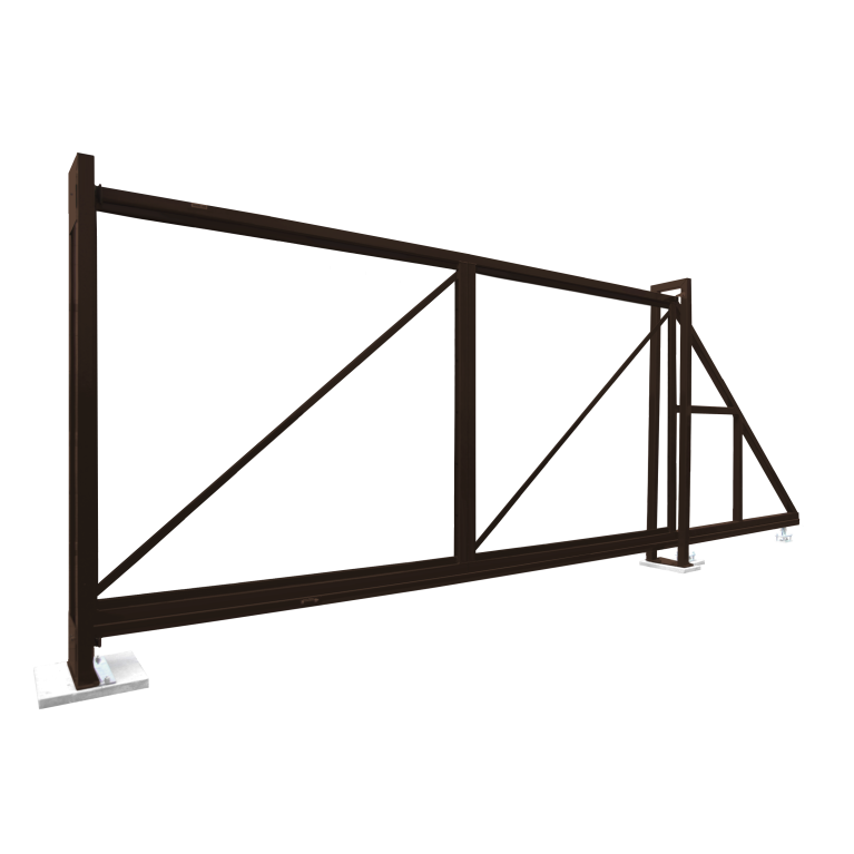 Ворота откатные Colority Zinc 2,03x5,0 RAL 8017