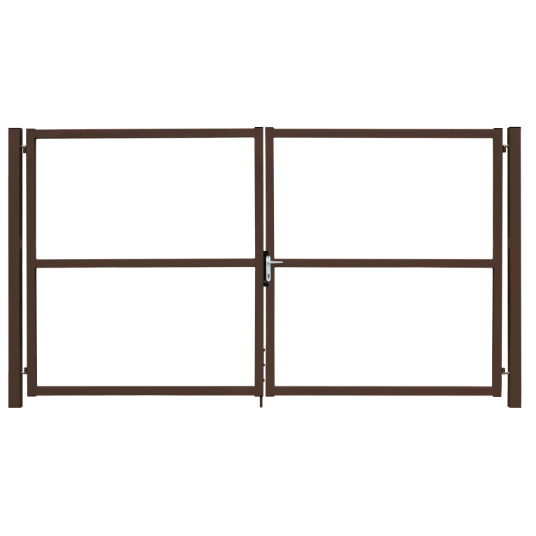 Ворота Colority Zinc Lock 1,8х3,5 RAL 8017