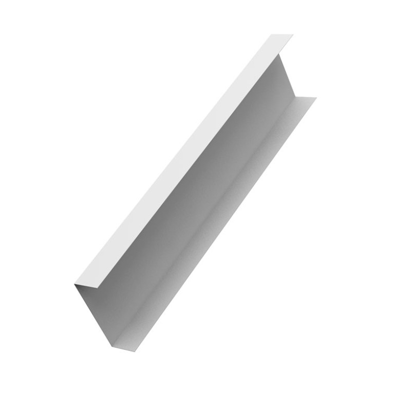 Декоративная накладка на столб универсальная 60х60 для забора жалюзи 0,45 PE-Double RAL 9003 сигнальный белый (1,8м)