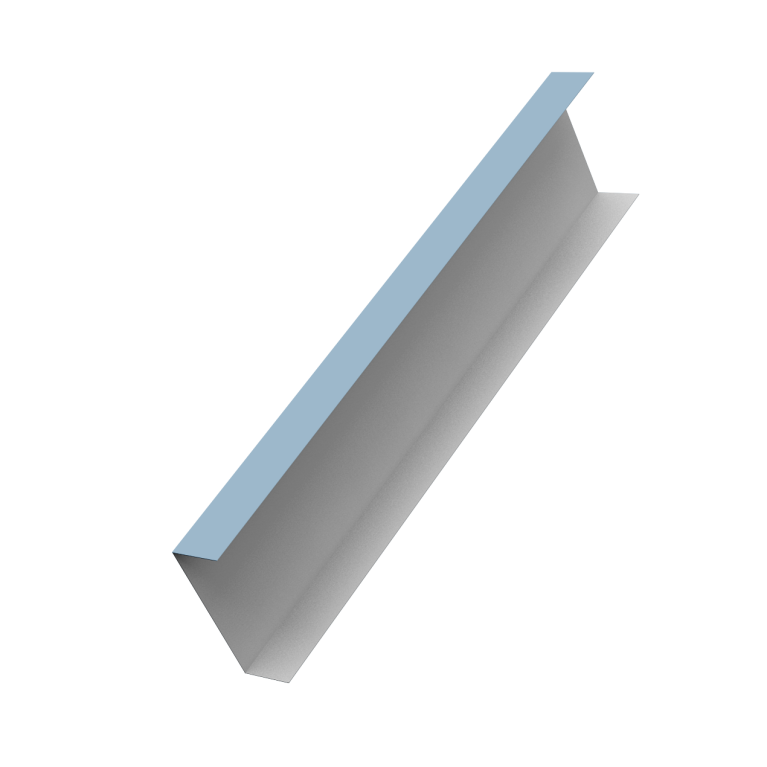 Декоративная накладка на столб универсальная 80х80 для забора жалюзи 0,45 Drap TX RAL 5024 пастельно-синий (3м)