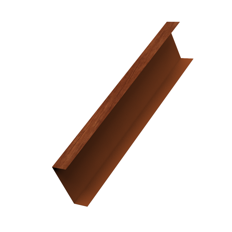 Декоративная накладка на столб универсальная 80х80 для забора жалюзи 0,45 Print Elite Rowan TwinColor (2,5м)