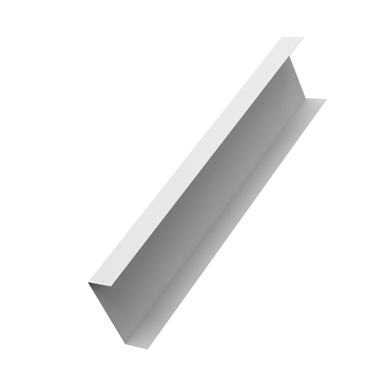 Декоративная накладка на столб универсальная 60х60 для забора жалюзи 0,45 PE RAL 9003 сигнальный белый (2м)