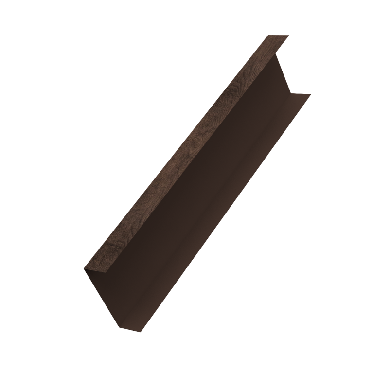 Декоративная накладка на столб универсальная 60х60 для забора жалюзи 0,45 Print Elite Antique Wood TwinColor (2м)