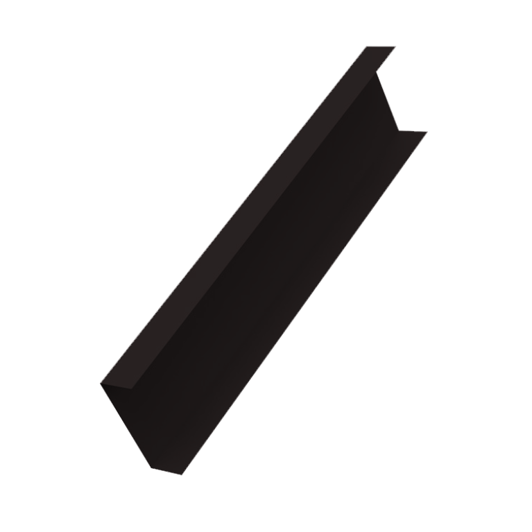 Декоративная накладка на столб универсальная 60х60 для забора жалюзи 0,5 Velur X RR 32 темно-коричневый (1,8м)