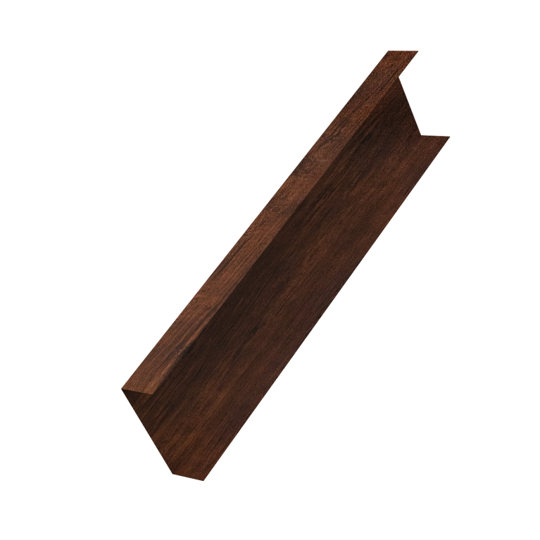 Декоративная накладка на столб универсальная 62х55 для забора жалюзи 0,45 Print-Double Premium Cherry Wood Dark F (2м)