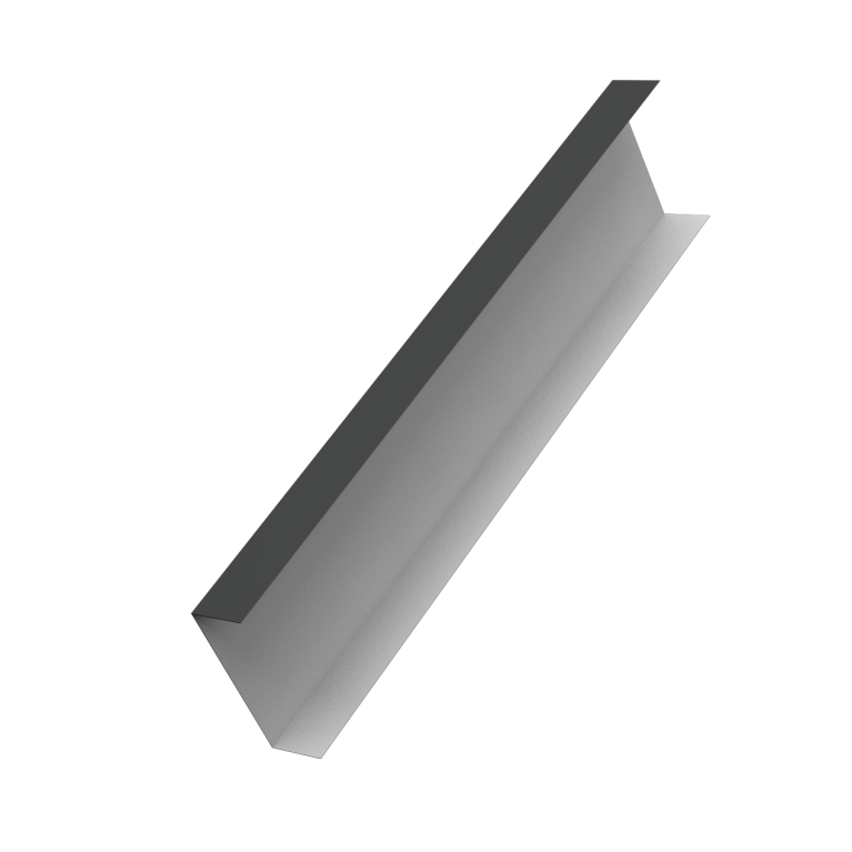 Декоративная накладка на столб универсальная 62х55 для забора жалюзи 0,5 GreenCoat Pural BT, matt  RR2H3 (RAL 7016 антрацитово-серый) (3м)