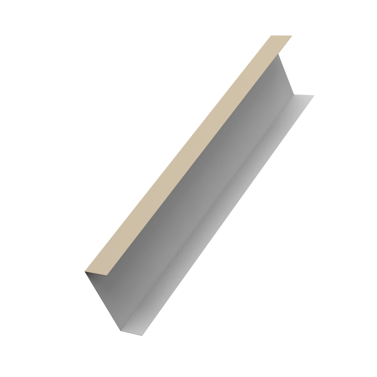 Декоративная накладка на столб универсальная 80х80 для забора жалюзи 0,45 PE RAL 1015 светлая слоновая кость (1,8м)