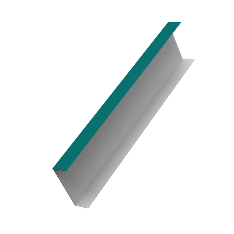 Декоративная накладка на столб универсальная 80х80 для забора жалюзи 0,45 PE RAL 5021 водная синь (1,8м)