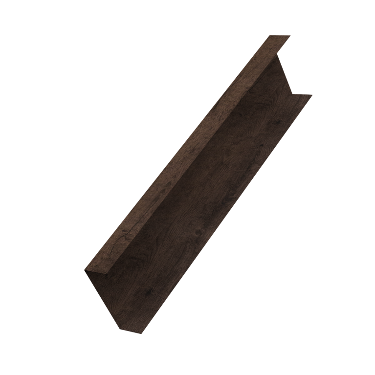 Декоративная накладка на столб универсальная 80х80 для забора жалюзи 0,45 Print-Double Elite Antique Wood (1,8м)