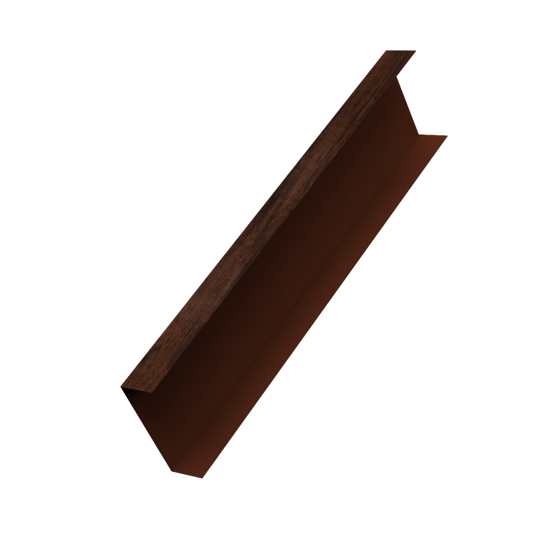 Декоративная накладка на столб универсальная 80х80 для забора жалюзи 0,45 Print Elite Cherry Wood TwinColor (1,8м)