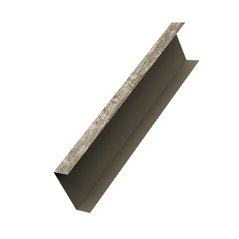 Декоративная накладка на столб универсальная 80х80 для забора жалюзи 0,45 Print Elite Nordic Wood TwinColor (2м)