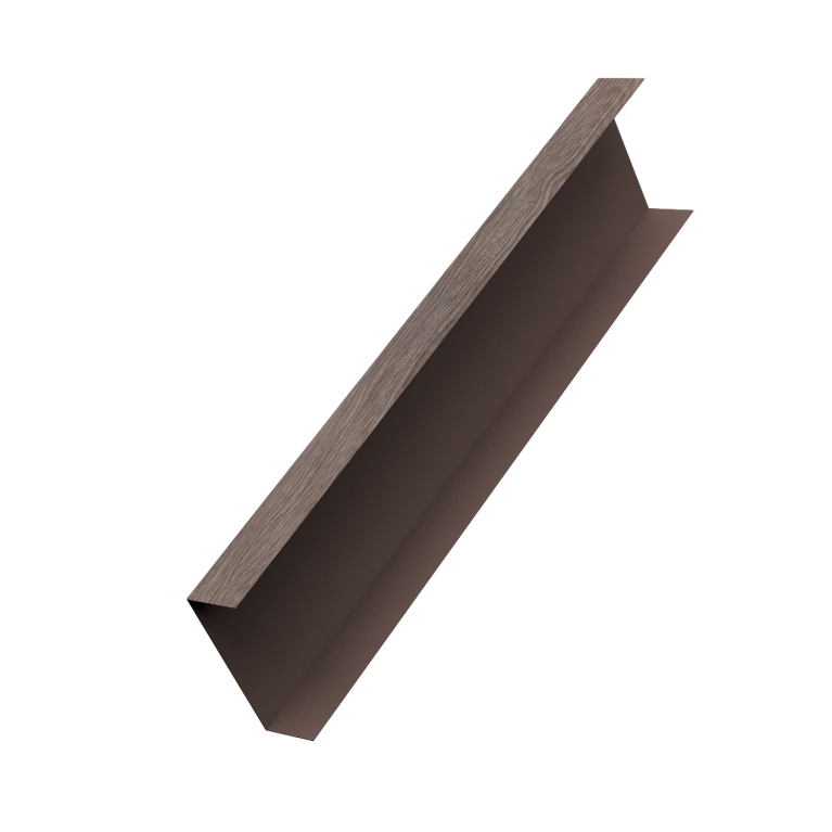 Декоративная накладка на столб универсальная 80х80 для забора жалюзи 0,45 Print Elite White Wood TwinColor (3м)