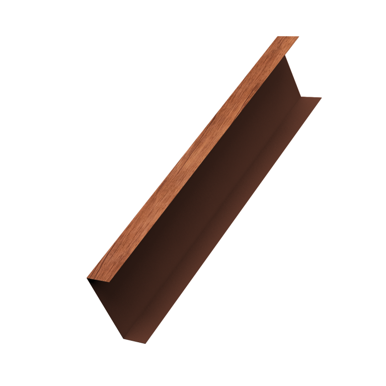 Декоративная накладка на столб универсальная 80х80 для забора жалюзи 0,45 Print Premium Rowan Wood Intense FTC (3м)