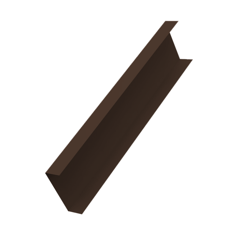 Декоративная накладка на столб универсальная 80х80 для забора жалюзи 0,5 Atlas X RAL 8017 шоколад (3м)