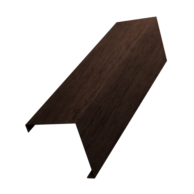 Декоративная накладка на столб универсальная угловая 60х60 для забора жалюзи 0,45 Print-Double Premium Antique Wood (2м)