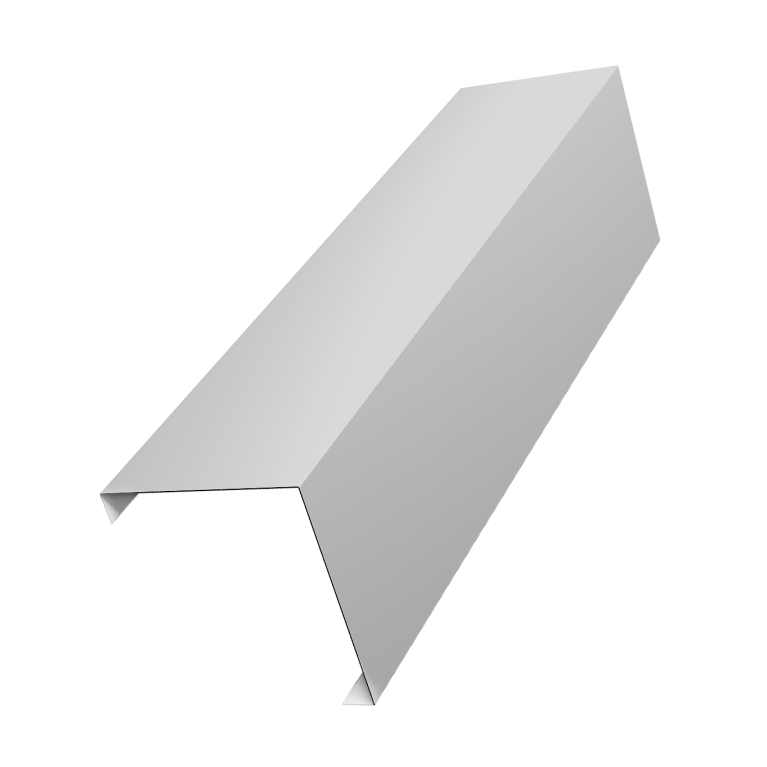 Декоративная накладка на столб универсальная угловая 62х55 для забора жалюзи 0,45 Drap TX RAL 7047 телегрей 4 (3м)