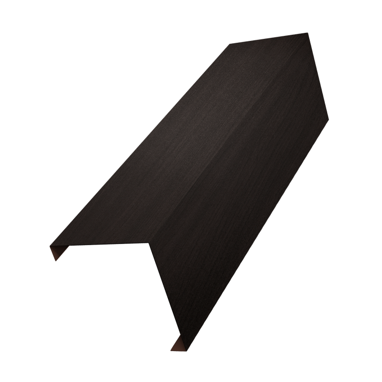 Декоративная накладка на столб универсальная угловая 62х55 для забора жалюзи 0,45 Print Elite Coffee Wood TwinColor (1,8м)