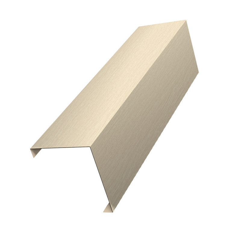 Декоративная накладка на столб универсальная угловая 62х55 для забора жалюзи 0,45 Print Elite Milky Wood TwinColor (3м)