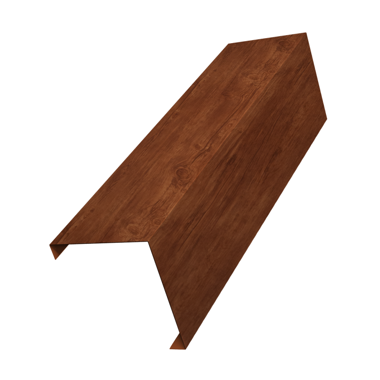 Декоративная накладка на столб универсальная угловая 62х55 для забора жалюзи 0,45 Print Elite Rowan TwinColor (3м)