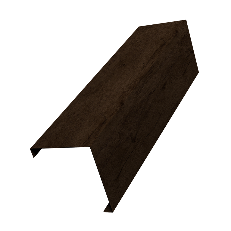 Декоративная накладка на столб универсальная угловая 80х80 для забора жалюзи 0,45 Print-double Elite Antique Wood (3м)